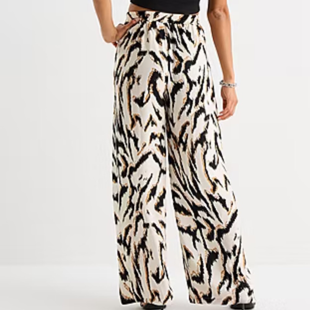 Bold Elements Animal Printed Wide-Leg Pants sz Small NWT - Picture 3 of 11